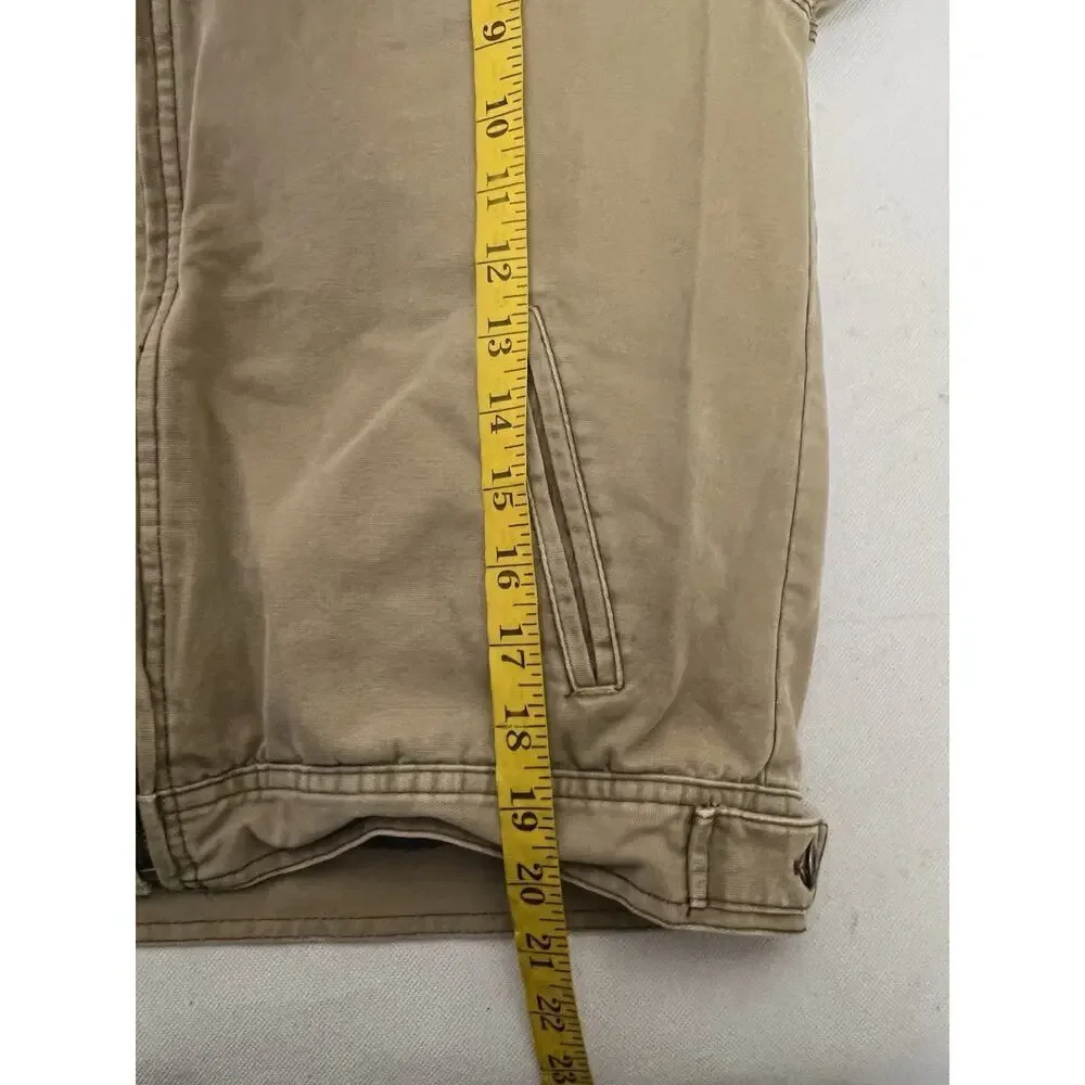 Old Navy Work Wear Canvas Chore Barn Utility Jacket Lined Fleece Youth Size 7